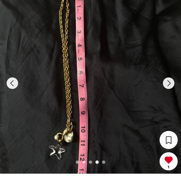 Chan Luu Gold Necklace with Star and Pearl Charms - Picture 4 of 5